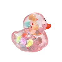 Jouet Squishy Canard Lumineux Vaseline Glow, Jouet Anti-Stress Canard Mignon Scintillant à Presser, Cadeau de Fête pour Enfants, Décoration de Bureau, Vente en Gros Usine