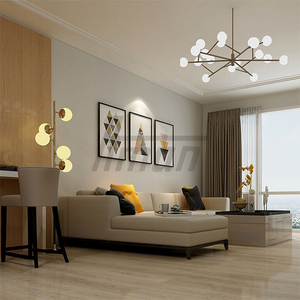 Suelo de WPC de 8 mm para interiores, hogar, dormitorio, oficina, hotel, panel de suelo de WPC, diseño moderno y ecológico, comodidad para los pies similar a la del madera maciza - Product Image 5