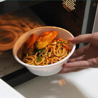 Boîtes à lunch jetables en plastique PET avec couvercles scellés chauffables pour l'emballage alimentaire d'exposition, couleurs et tailles personnalisées
