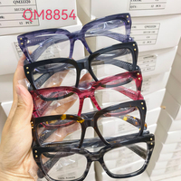Montures de lunettes optiques en acétate pleine monture, design personnalisé, tendance mode jeunesse, livraison rapide directe d'usine du Zhejiang