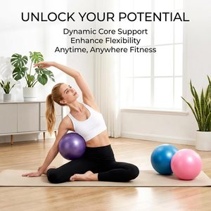 25cm Pilates <b>Yoga</b> <b>Ball</b> Mini <b>Yoga</b> <b>Ball</b> with Pump - Product Image 4