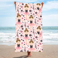 Vente en gros d'usine Serviette de plage en microfibre recyclée Eastsunshine Serviette de plage en plastique mince avec impression personnalisée du logo