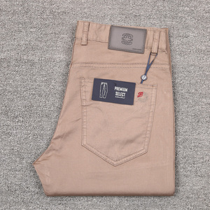 Pantaloni da Uomo in Puro Cotone di Alta Qualità, Sottili, Senza Stiratura, Antipiega, per Business e Tempo Libero, Collezione Primavera/Estate 2026 - Vendita all'Ingrosso Diretta dalla Fabbrica - Product Image 5