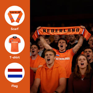 Bufanda de Fútbol Gahumi 2026, Bufanda de Aficionado de Fútbol de los Países Bajos, Norteamérica, Bufanda de Club de Fútbol Promocional de la Mejor Calidad - Product Image 1