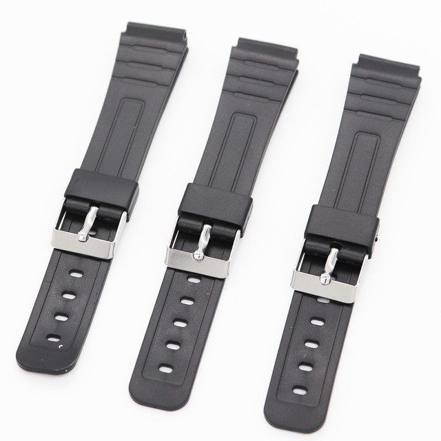 Stock Rubber Watch Strap for Primary Secondary School Students Electronic Sports Bracelet Waterproof Unisex 18mm-22mm Made China