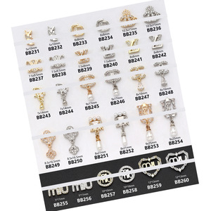 Phụ kiện trang trí móng tay zircon thời trang dễ thương Qianya, trang sức sang trọng, thiết kế tự làm, khuyên tai, móc khóa, phụ kiện làm móng nghệ thuật Kaws - Product Image 4