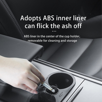 Bilusi vente chaude accessoires d'intérieur de voiture accoudoir universel contrôle Central Model3/y support de verre d'eau de voiture avec plateau de fumée de voiture