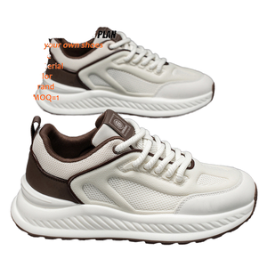 Chaussures de sport polyvalentes pour hommes, respirantes, en maille, à lacets, pour la course, décontractées, à semelle épaisse, tendance, style papa - Product Image 4