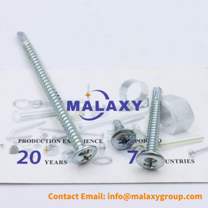 Malaxy #8X2-1/2 "トラスヘッド自己掘削ネジ、フィリップスドライブ、カートンスチール1022a板金ネジ - Product Image 4