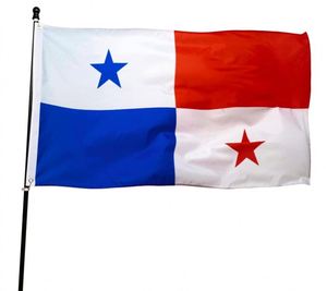 Alta calidad barato doble cosido 3X5ft Bandera de Panamá 90X150cm banderas nacionales panameñas - Product Image 1