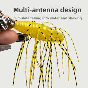 Nuovo Stile 9cm 8g 6 Colori Esche <span class=keywords><strong>Artificiali</strong></span> Morbide Affondanti in PVC a Lunga Gittata, a Forma di Larva, Bruco o Pupa Multi-antenna Salata <span class=keywords><strong>per</strong></span> <span class=keywords><strong>la</strong></span> <span class=keywords><strong>Pesca</strong></span> al Branzino - Product Image 4