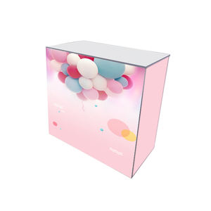 Katlanabilir arkadan aydınlatmalı plastik masa ücretsiz stand açık promosyon ekran masa ticaret fuarı - Product Image 5