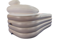 Baignoire gonflable en PVC durable pour spa à domicile avec dossier pour adultes, piscines gonflables pliables