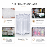 Rouleau de coussin d'air gonflable perforé en film PE, facile à déchirer, léger, pour emballage de produits fragiles et gain de place