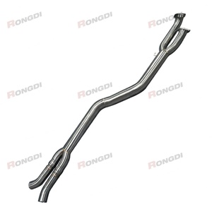 Customized 89-70mm Stainless Steel Exhaust Y Pipe G80 M3 G82 M4 Non Resonated Single Midpipes for BMW S58 3.0T 2021-2024 - Product Image 1