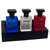 Coffret cadeau de Cologne pour homme infusée de phéromones, 3 x 30 ml, sans alcool, vaporisateur, 1 fl oz, lot de 3, coffret cadeau de Cologne aux phéromones