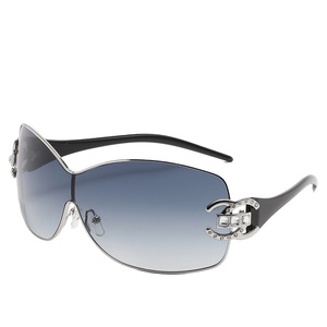 Diamond Rimless Sunglasses Around Sunglasses Y2K Sunglasses <b>Wrap</b> Around 90s 2000s Vintage - Product Image 3
