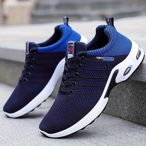 9308 <span class=keywords><strong>Zapatillas</strong></span> de <span class=keywords><strong>Tenis</strong></span> Casuales Originales para <span class=keywords><strong>Hombre</strong></span>, Calzado Deportivo Ligero Masculino de Malla Flyknit para Correr - Product Image 2
