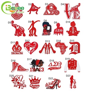 Parche Bordado de Alta Calidad y Excelente Durabilidad DST Sorority, Parches Sorority DST Termoadhesivos para Ropa y Bolsos - Product Image 2