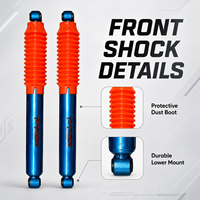 Kit d'amortisseurs à double joint d'étanchéité BT58 compatible avec Nissan Patrol Y60 pour la conduite tout-terrain 4x4