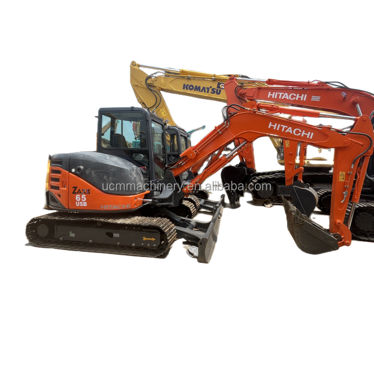 Hitachi ZX65USB 6.5 Ton Small Digger from Japan - Used Excavator