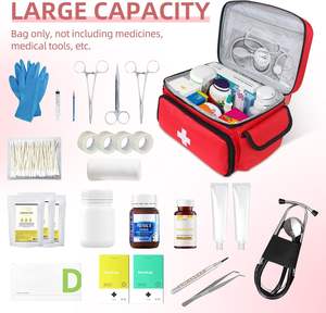 Échantillon gratuit de trousse de premiers soins imperméable pour le camping, les voyages et l'usage domestique ; pratique à transporter en cas d'urgence - Product Image 5