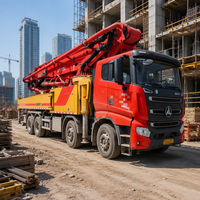 Camion pompe à béton diesel vertical 32m et horizontal 28m, productivité 120m/h, modèle 2024, qualité fiable