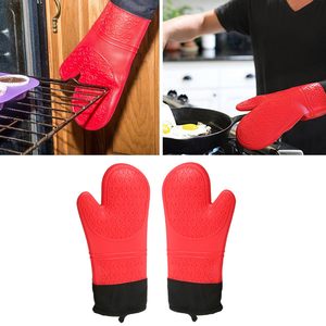 Guantes de Horno Antideslizantes, Guantes de Cocina de Silicona con Forro de Algodón para Hornear, Cocinar y Asar a la Parrilla - Product Image 5