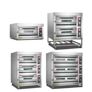 Industrial Bread Oven Commercial baking equipment other snack machine cake bread 1 2 3 deck pizza bakery oven price for sale
