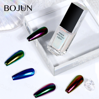 Poudre chromée liquide effet miroir magique Bojun série MBJ, 14 couleurs, effet aurore sirène, pour nail art, sans TPO, MSDS, vente en gros directe usine