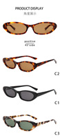 Lunettes de soleil œil de chat ovales rétro personnalisées avec logo, en acétate, protection UV400, unisexe, tendance, motif léopard écaille, vision nocturne, anti-radiation