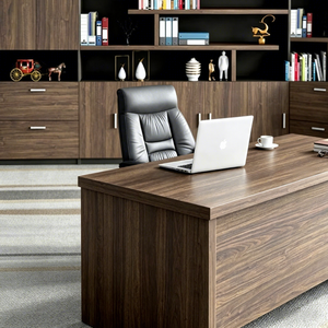 <span class=keywords><strong>Bureau</strong></span> de direction en bois avec tiroirs et armoire, <span class=keywords><strong>bureau</strong></span> <span class=keywords><strong>informatique</strong></span> moderne de luxe pour le <span class=keywords><strong>bureau</strong></span> à domicile - Product Image 6
