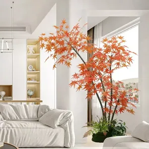 Kraken - Grand arbre artificiel de style <span class=keywords><strong>japonais</strong></span> <span class=keywords><strong>en</strong></span> érable rouge haut de gamme, décorations florales, <span class=keywords><strong>en</strong></span> fibre de verre durable, résistant aux UV et au feu - Product Image 5