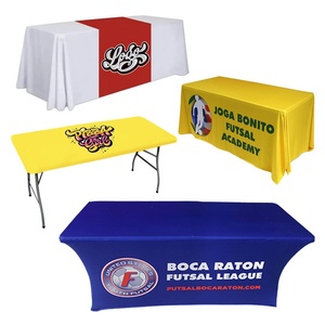Nappe de table en polyester extensible, imprimée par transfert thermique, anti-plis, personnalisable avec logo et couleur, pour événements festifs - Product Image 2