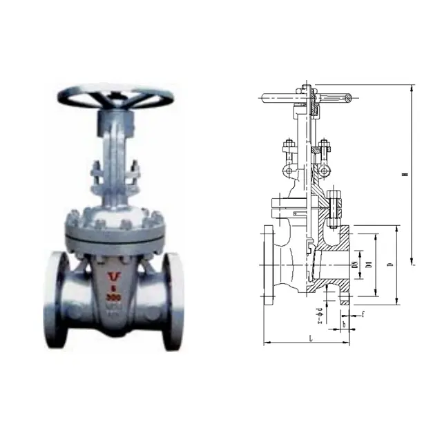 Vente chaude en gros vanne-vanne à bride en fonte ductile eau température normale générale