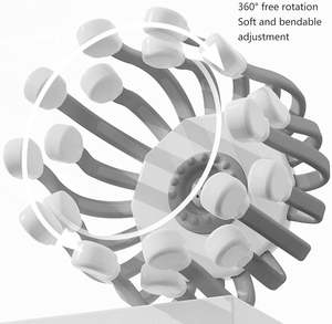 Masajeador de cabeza TMS eléctrico negro 2025, pulpo de 20 garras, vibración de baja frecuencia, instrumento de masaje escalpado, entrega rápida para dormir - Product Image 4