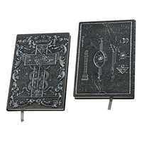 Carnet A5 en cuir argenté à motif classique gaufré avec reliure cousue, 100 feuilles, journal de voyage, cadeau d'anniversaire