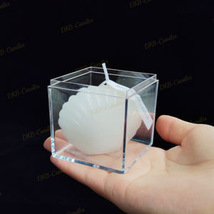 Vela de concha marina decorativa hecha a mano de etiqueta privada novedad vela en forma de concha fragante diseño personalizado - Product Image 5