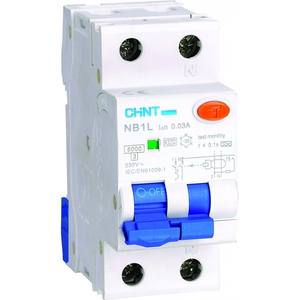 Interruttore differenziale Chnt Nb1l 1P+N 40A 30mA per protezione elettrica - Product Image 1