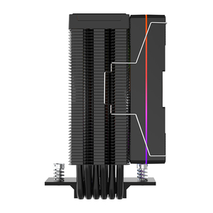 ชุดระบายความร้อนซีพียู LOVINGCOOL แบบกำหนดเองสำหรับ Intel RGB 115x Radiator PC <span class=keywords><strong>TDP</strong></span> <span class=keywords><strong>220W</strong></span> พัดลมระบายความร้อนขนาด 120 มม. เงียบ สำหรับเคสเกมมิ่ง พัดลมระบายความร้อนซีพียูสำหรับพีซี - Product Image 5
