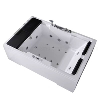 AOWO Bain à remous 2 personnes à bulles d'air, Jacuzzi acrylique à jets d'hydro-massage, Spa intérieur, Meilleures ventes