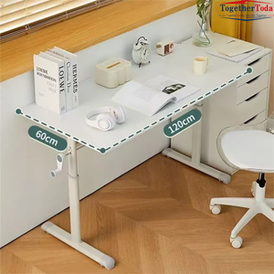 Escritorio de Madera Multifuncional con Diseño de Elevación Manual, Escritorio para Estudio en Casa, Escritorio Pequeño para Computadora - Product Image 3