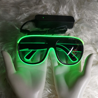 Lunettes lumineuses fluo LED, paire de lunette solaire avec lumière clignotante, nouvelle collection