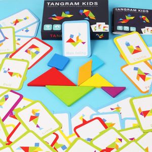 Jeu Classique Amusant pour Enfants : Ensemble de Blocs en Bois Multifonctionnels à Motifs – Puzzle Créatif de Formes Géométriques à Construire Soi-même - Product Image 3