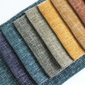 Bán Buôn 100% Polyester Chenille Cảm Ứng Nhung Linen Cái Nhìn Bọc Vải Phong Cách Chống Thấm Nước Cho Nhà Dệt May Sofa Sử Dụng - Product Image 1
