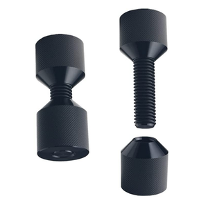 Vis sans tête métrique M6 en oxyde noir, 12 mm, entièrement filetée, tête hexagonale, classe 8.8, forme d'arbre de cyprès, pour l'industrie générale - Product Image 5