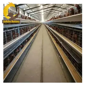 Jinmuren פופולרי 4 tiers עוף ביצת שכבה סוללה כלוב לעופות חקלאי