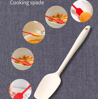 Ensemble de spatules en silicone blanc de qualité alimentaire, antiadhésives, résistantes à la chaleur, pour la cuisson, la pâtisserie, le mélange, outils de cuisson