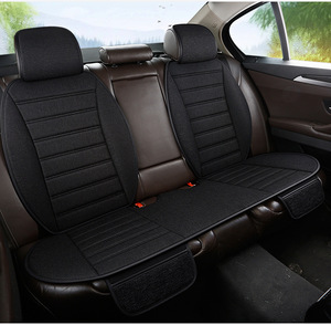 Il cuscino del sedile di <span class=keywords><strong>auto</strong></span> di quattro stagioni è fatto di materiale di lino traspirante, con una vita che stringe la copertura del sedile di disegno - Product Image 6