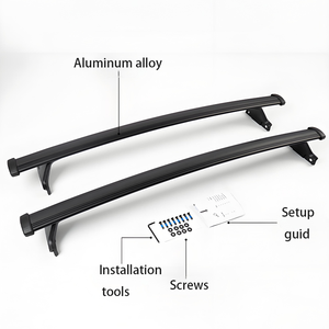 Barras Transversales para Techo de Auto JOESHIER, Aleación de Aluminio, Capacidad de Carga 100 kg + Equipaje, Rieles Portaequipajes, Instalación para Jeep Compass 2018-2021 - Product Image 3